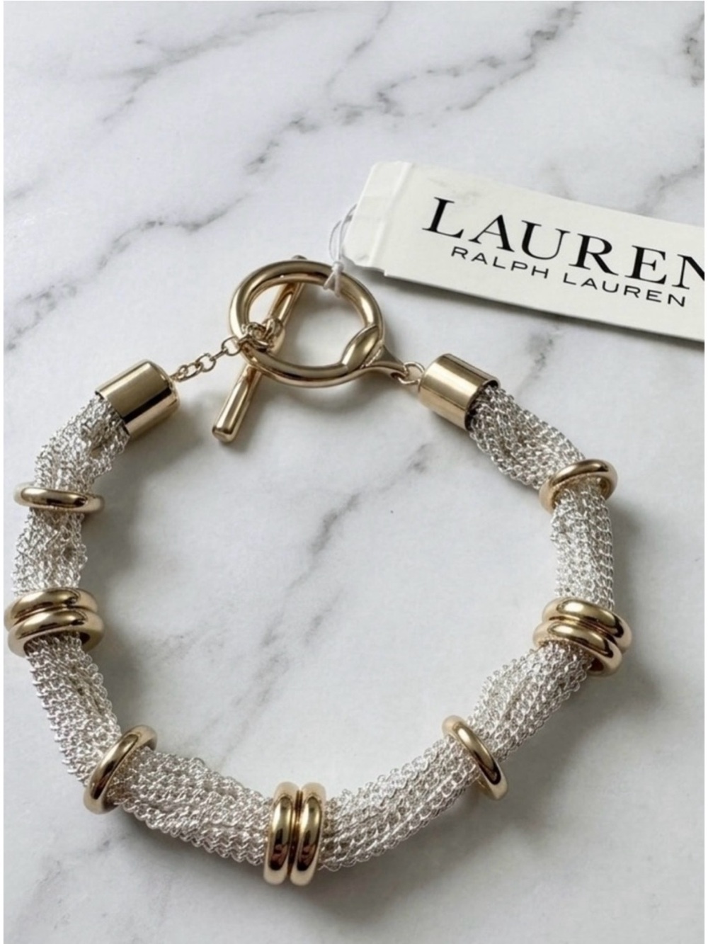 Lauren Ralph Lauren Two-Tone Multi-Row Toggle
Bracelet